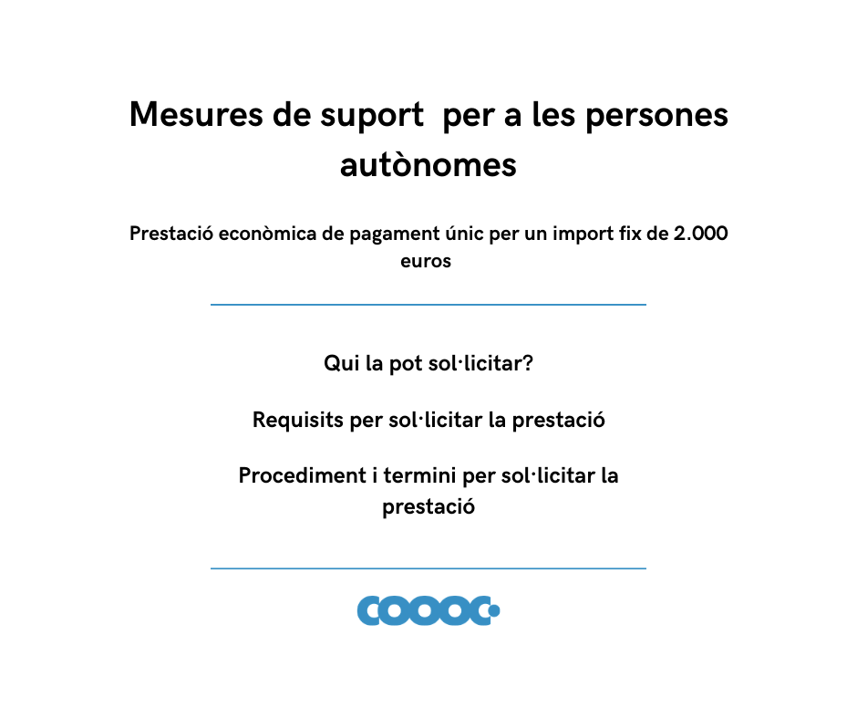 Mesures de suport per a les persones autònomes